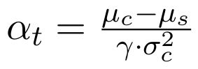 Markowitz formula